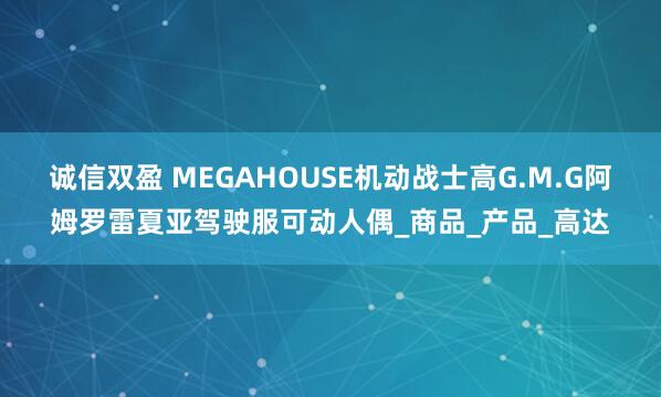 诚信双盈 MEGAHOUSE机动战士高G.M.G阿姆罗雷夏亚驾驶服可动人偶_商品_产品_高达